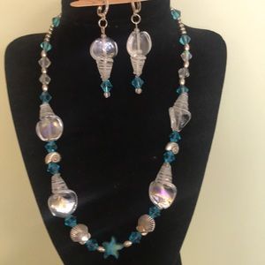 Necklace and earrings